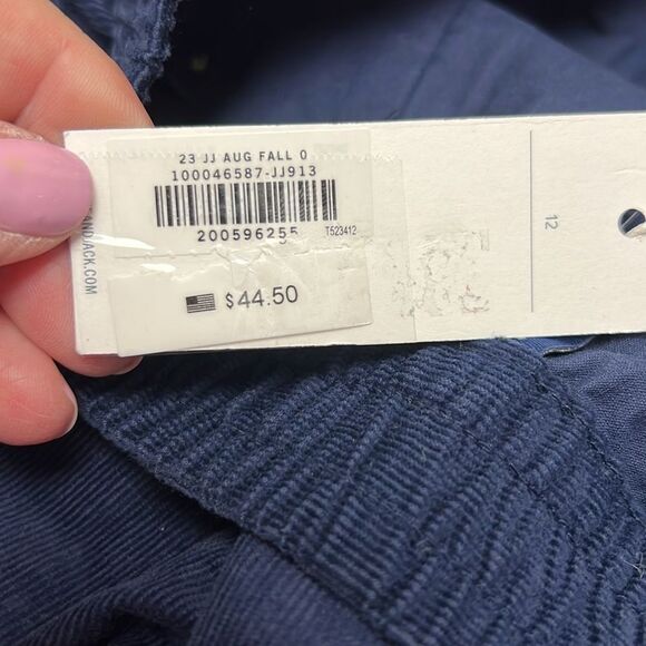 Janie and Jack 100046587 Boy Merchant Marine Corduroy Pull-On Short size 12 NWT - Picture 7 of 10